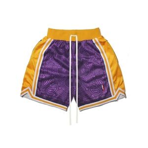 Collect & Select Lakers Shorts "Paisley Style" Size Large - Laker Nation